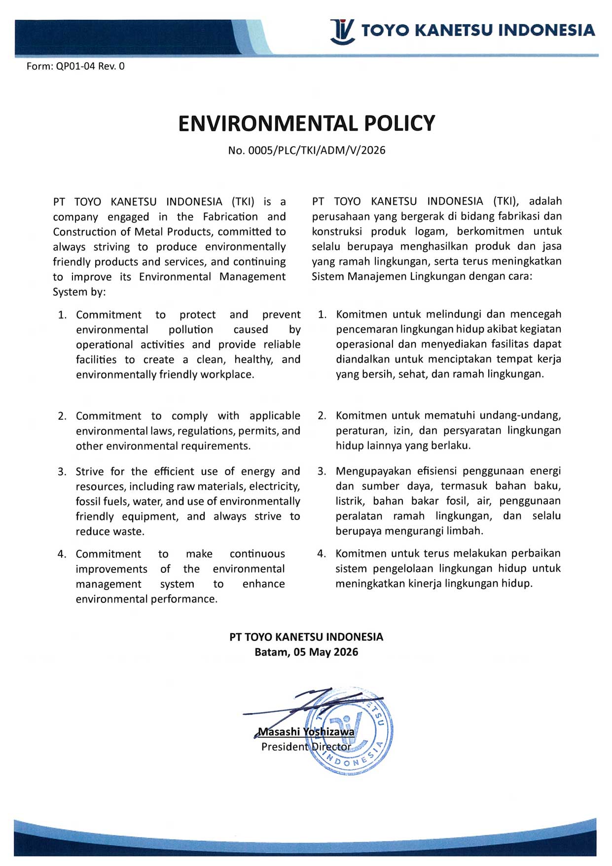 Environmental Policy